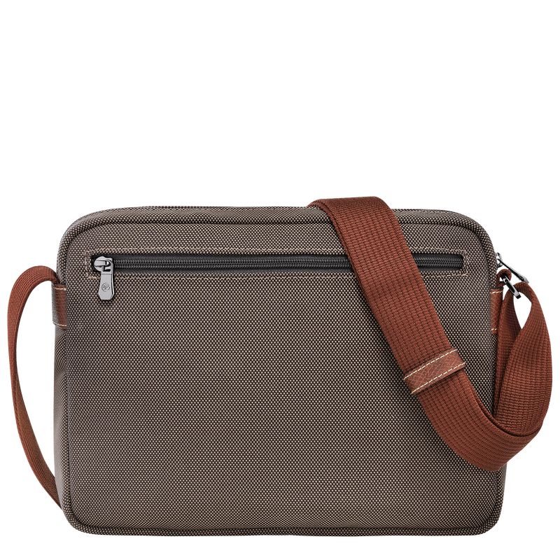Brown Longchamp Boxford M Camera Men Crossbody Bag | Ksa-932KSGDUP