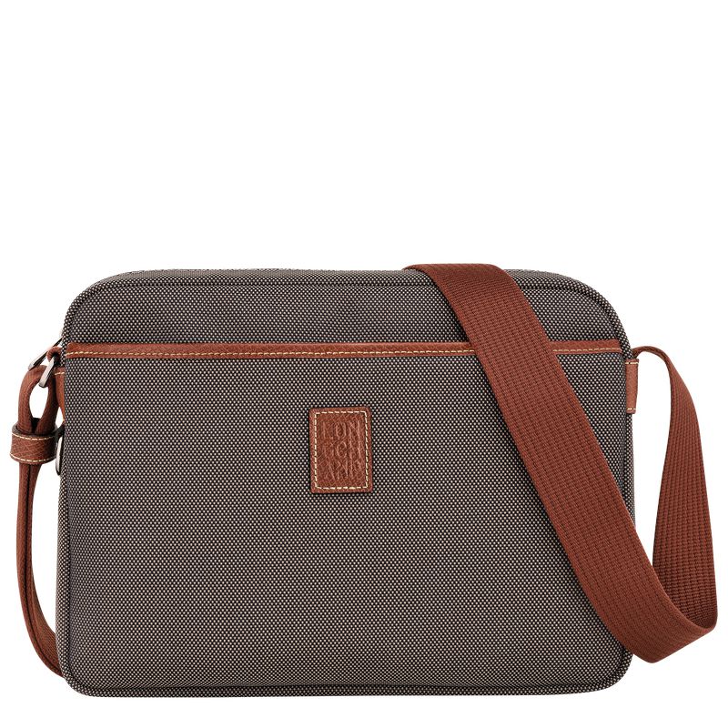 Brown Longchamp Boxford M Camera Men Crossbody Bag | Ksa-932KSGDUP