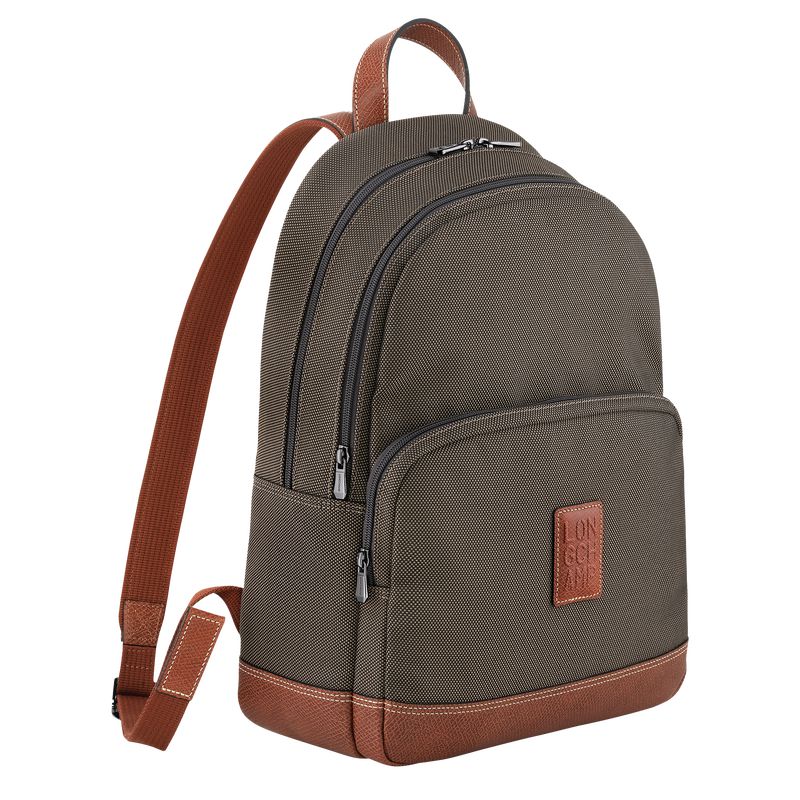 Brown Longchamp Boxford Men Backpack | Ksa-267JKBTPF