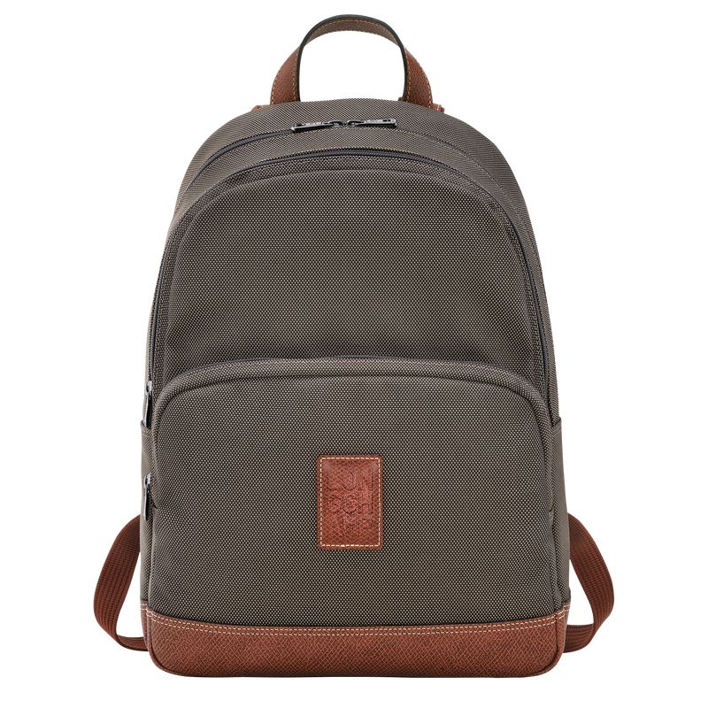 Brown Longchamp Boxford Men Backpack | Ksa-267JKBTPF