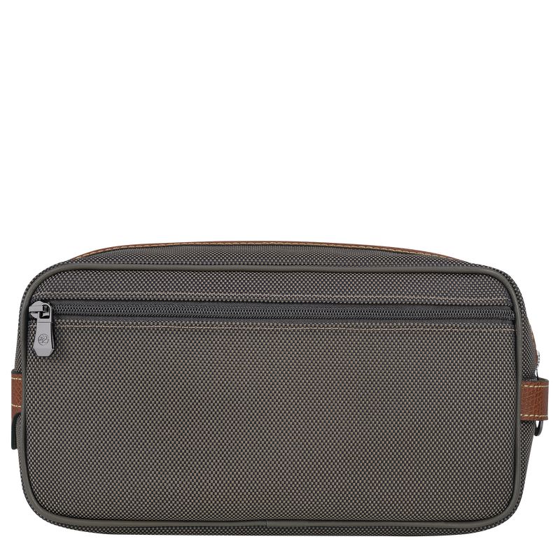 Brown Longchamp Boxford Men Toiletry Bags | Ksa-708ESDLKG