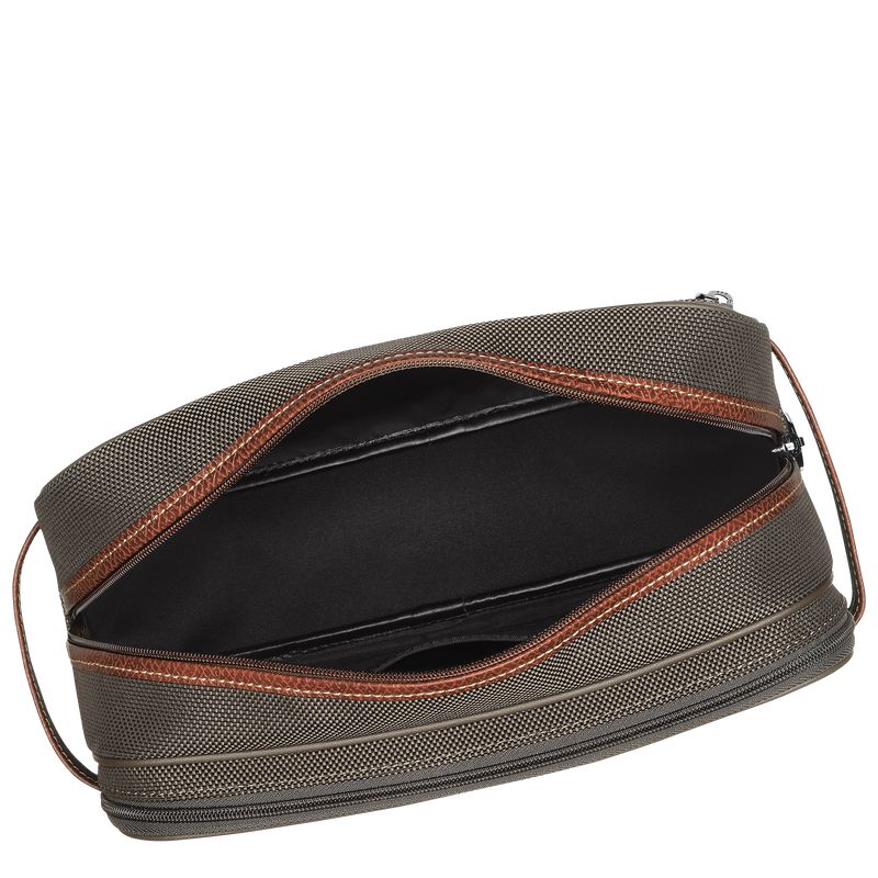 Brown Longchamp Boxford Men Toiletry Bags | Ksa-754KEPJXG