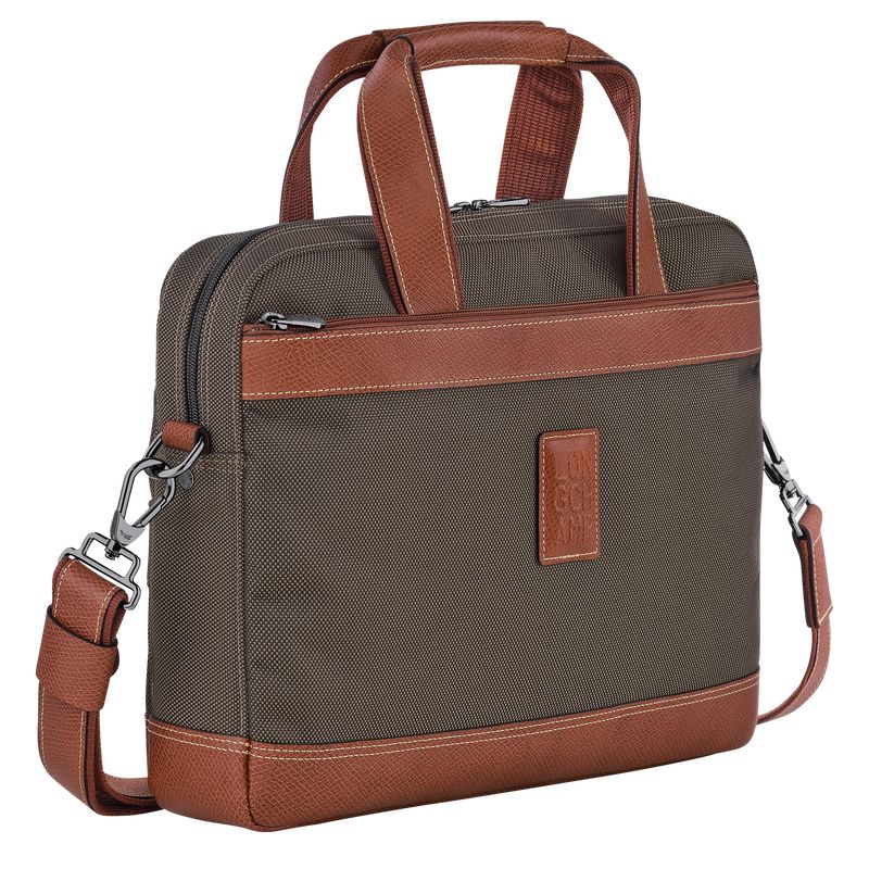 Brown Longchamp Boxford S Men Briefcase | Ksa-942JYPLWF