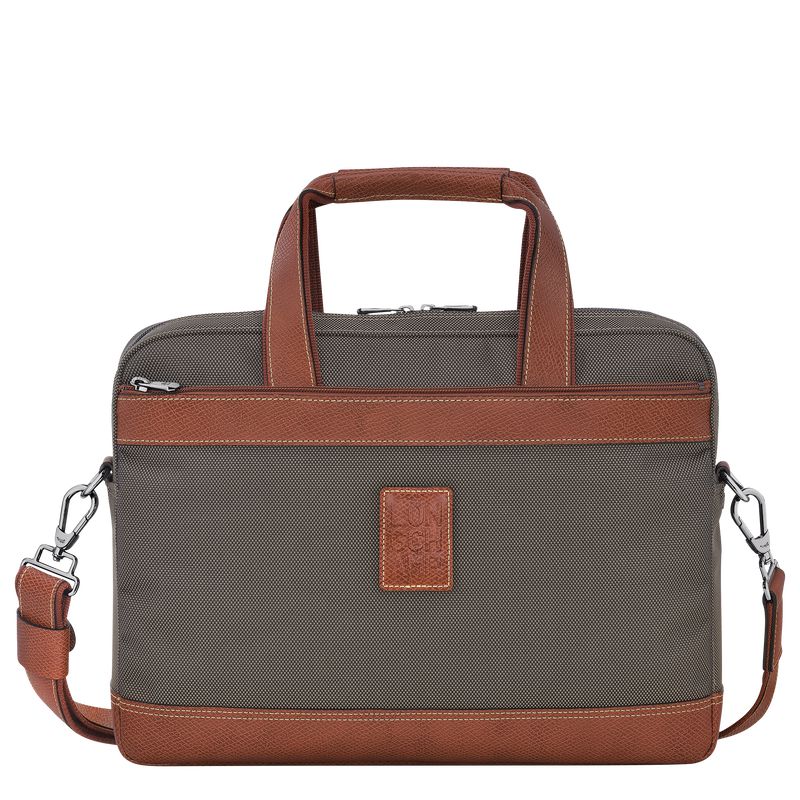Brown Longchamp Boxford S Men Briefcase | Ksa-942JYPLWF