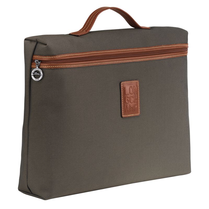 Brown Longchamp Boxford S Men Briefcase | Ksa-782ZSLDHY