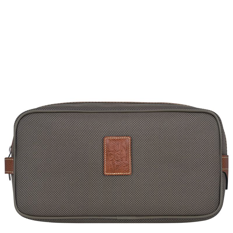Brown Longchamp Boxford Women Toiletry Bags | Ksa-247XVNYLO