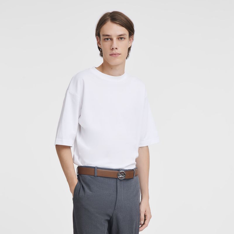 Brown Longchamp Box-trot Men Belt | Ksa-172DLBYJZ