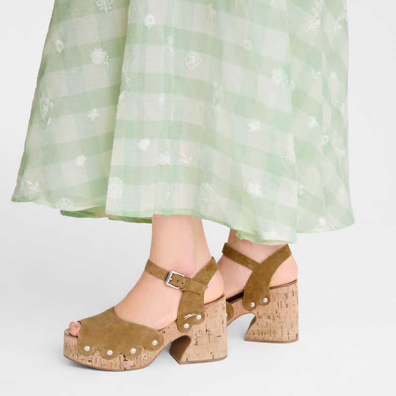 Brown Longchamp La Cigale Women Sandals | Ksa-251DSOBAN
