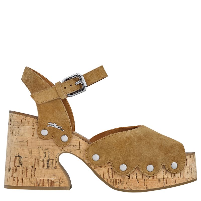 Brown Longchamp La Cigale Women Sandals | Ksa-251DSOBAN