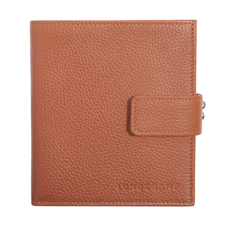 Brown Longchamp Le Foulonné Compact Women Wallet | Ksa-215XOFHWB