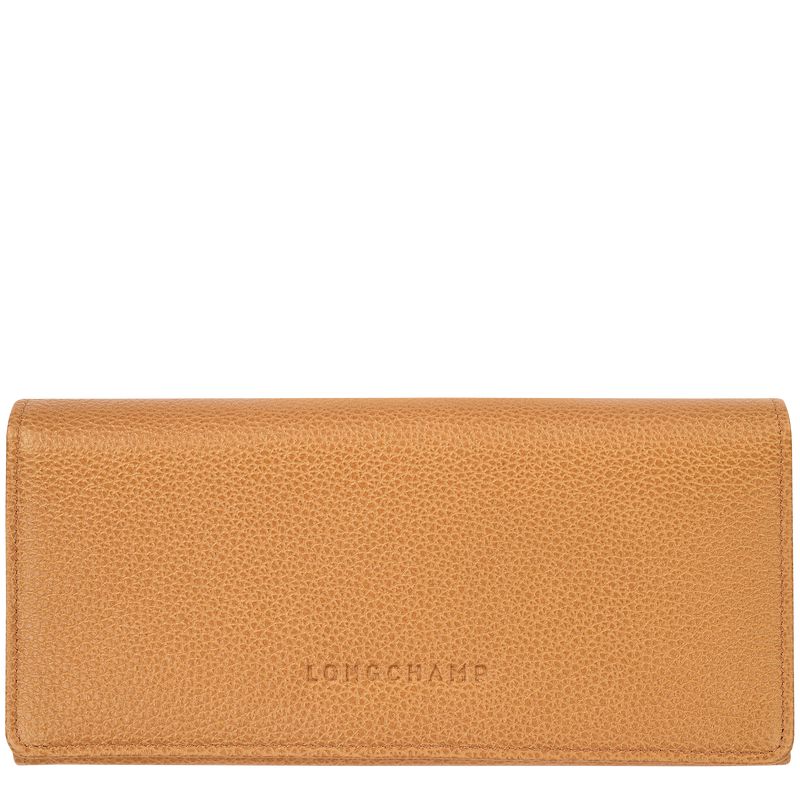 Brown Longchamp Le Foulonné Continental Women Wallet | Ksa-832TUHXGD