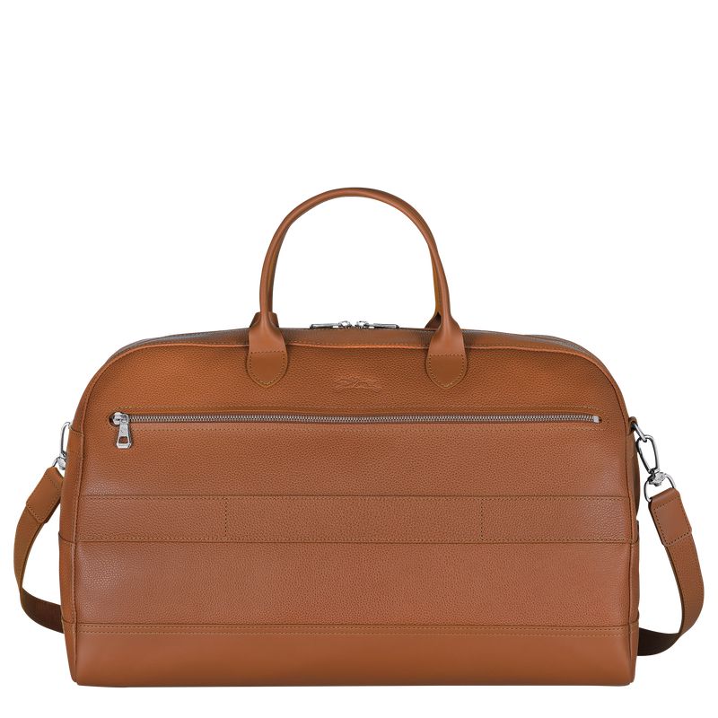 Brown Longchamp Le Foulonné L Men Travel Bag | Ksa-624TUOHMK