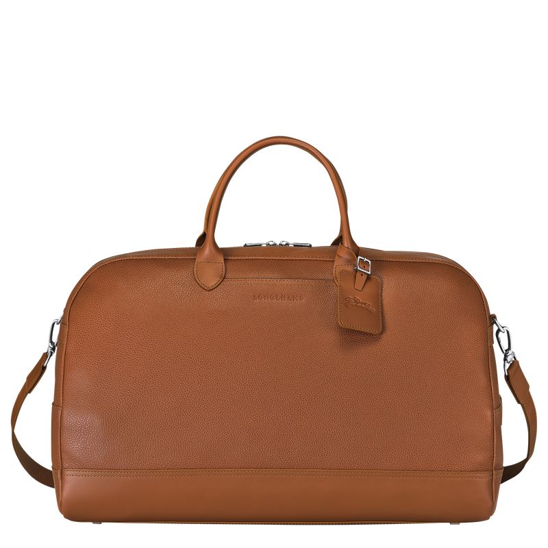 Brown Longchamp Le Foulonné L Men Travel Bag | Ksa-624TUOHMK
