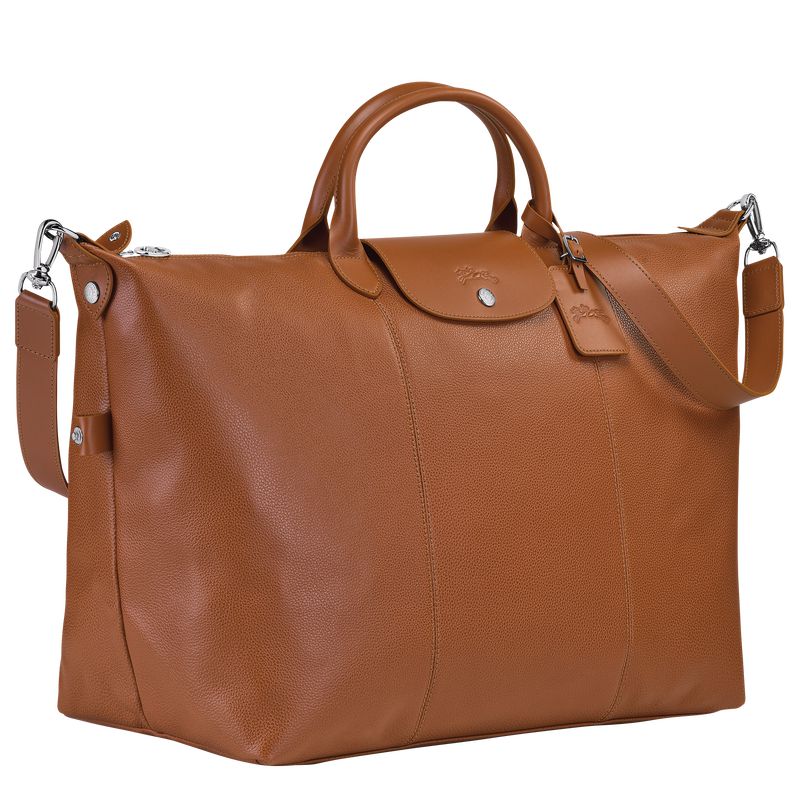 Brown Longchamp Le Foulonné L Women Travel Bag | Ksa-381XQPVEA