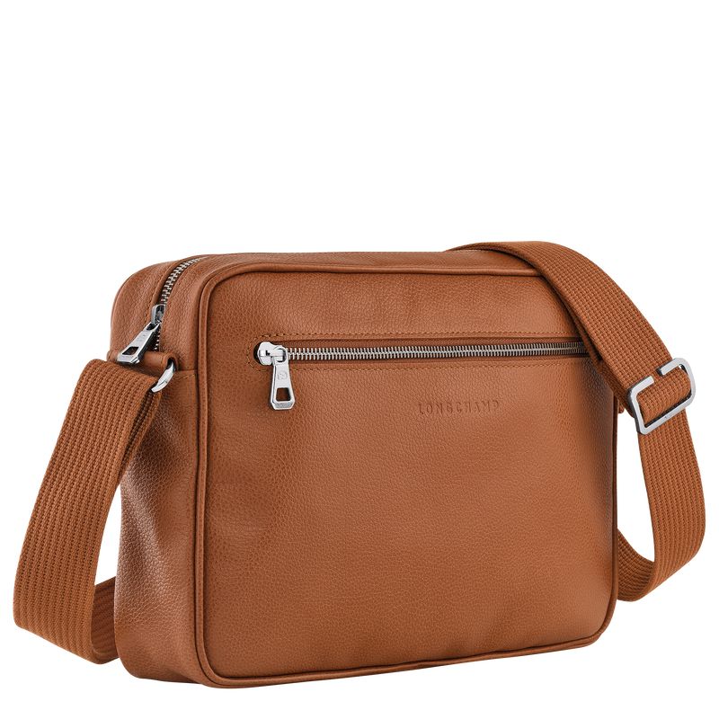 Brown Longchamp Le Foulonné M Camera Men Crossbody Bag | Ksa-842RVMOLH