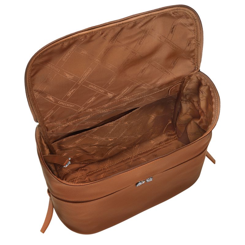 Brown Longchamp Le Foulonné Men Backpack | Ksa-892JEKPGI