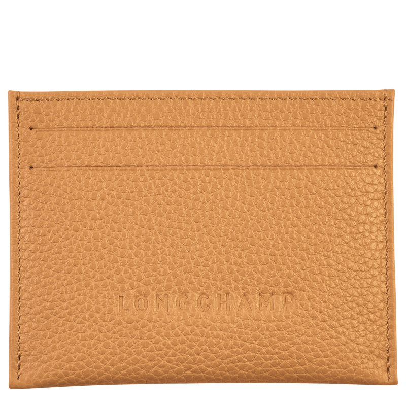 Brown Longchamp Le Foulonné Men Card Holder | Ksa-138QWSNPB