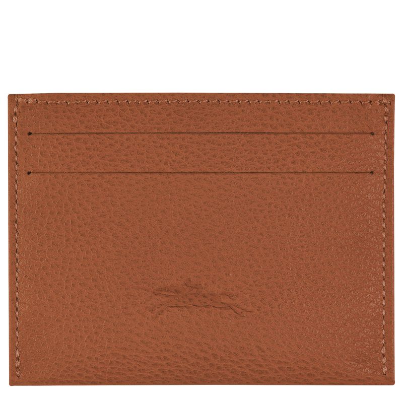 Brown Longchamp Le Foulonné Men Card Holder | Ksa-206LDATFG