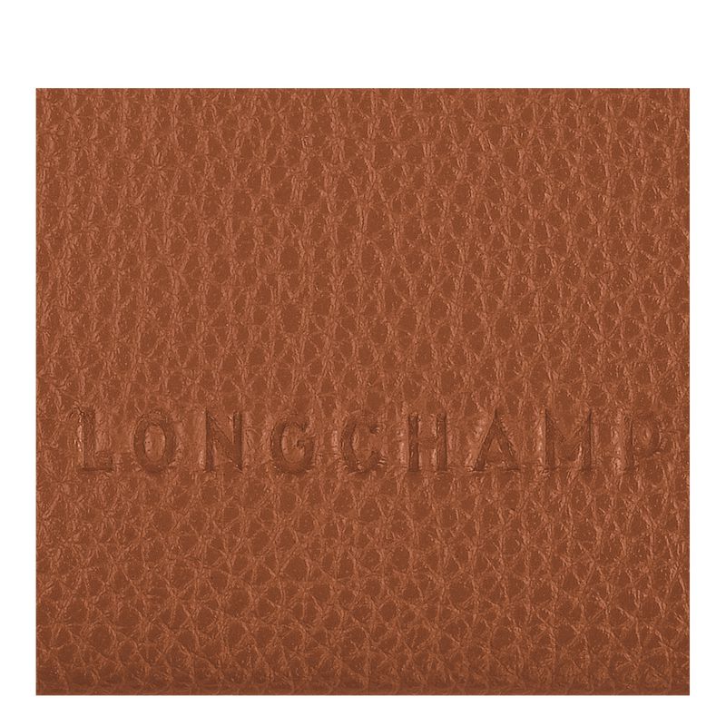 Brown Longchamp Le Foulonné Men Card Holder | Ksa-206LDATFG
