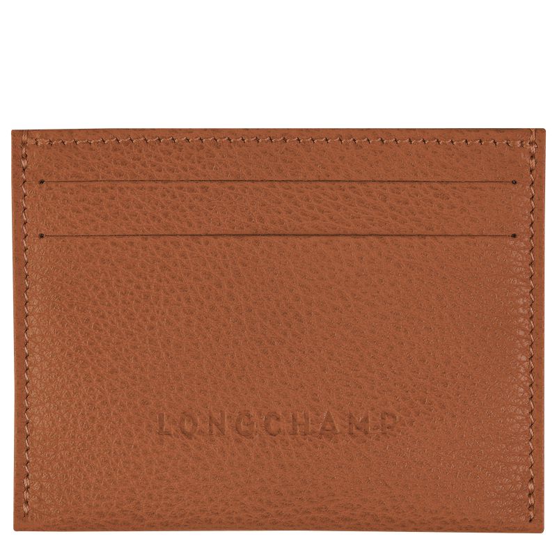 Brown Longchamp Le Foulonné Men Card Holder | Ksa-206LDATFG