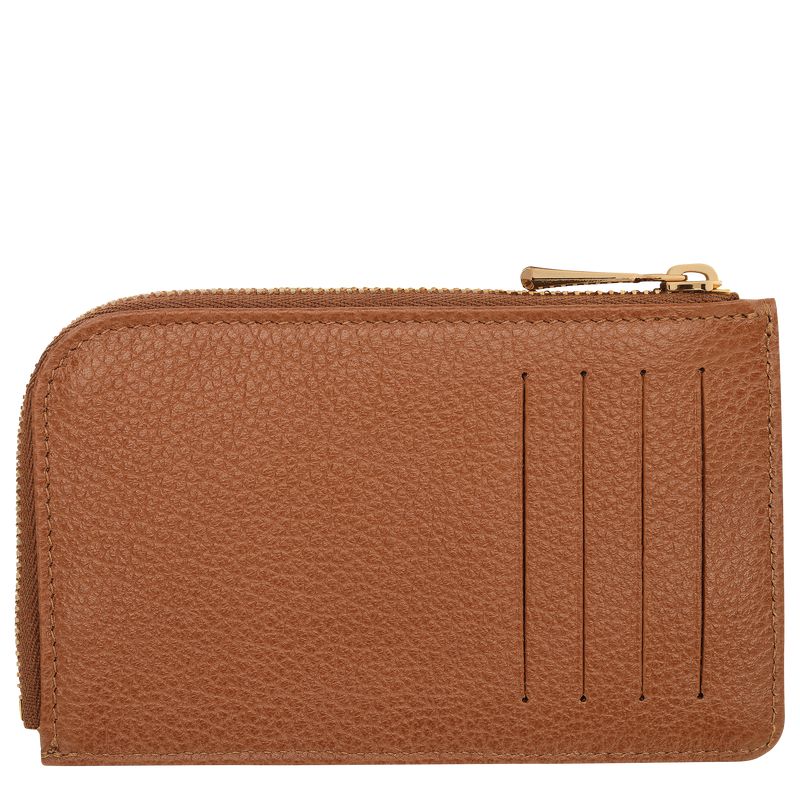 Brown Longchamp Le Foulonné Men Card Holder | Ksa-278KSCFYQ