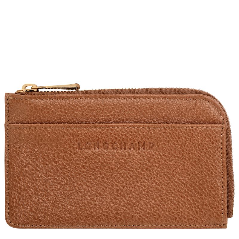 Brown Longchamp Le Foulonné Men Card Holder | Ksa-278KSCFYQ
