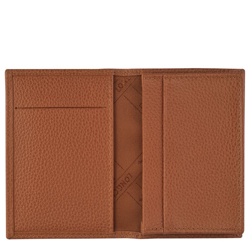 Brown Longchamp Le Foulonné Men Card Holder | Ksa-354GYAVFS