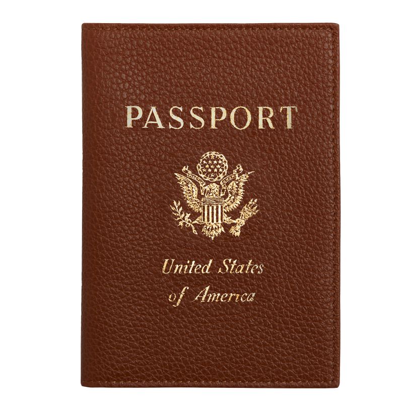 Brown Longchamp Le Foulonné Men Passport Holder | Ksa-980OAQCUK