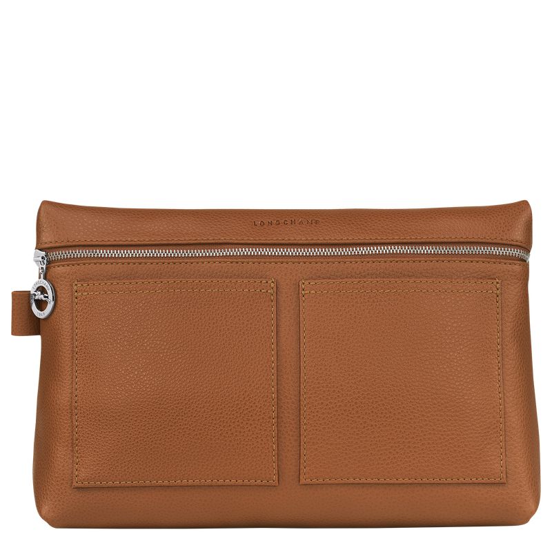 Brown Longchamp Le Foulonné Men Toiletry Bags | Ksa-732ZYLXOT