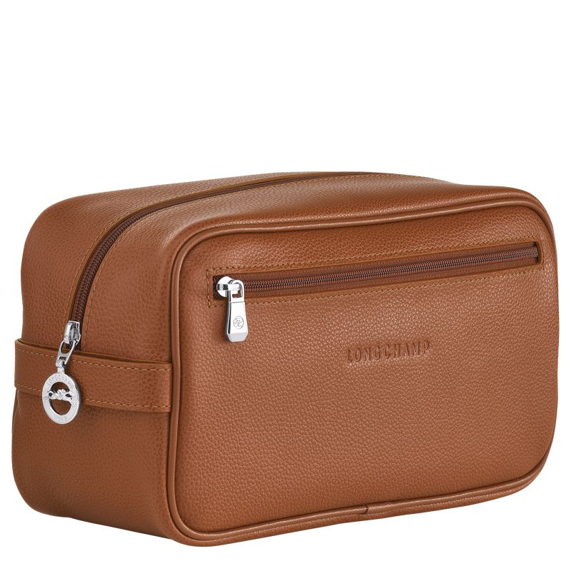 Brown Longchamp Le Foulonné Men Toiletry Bags | Ksa-608QXABYK