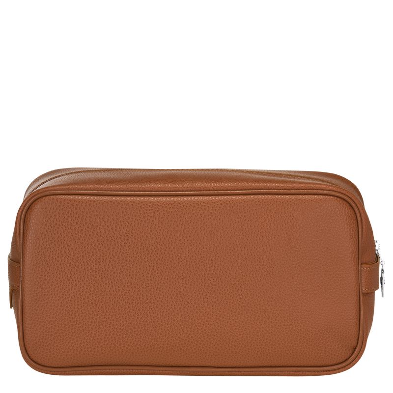 Brown Longchamp Le Foulonné Men Toiletry Bags | Ksa-608QXABYK