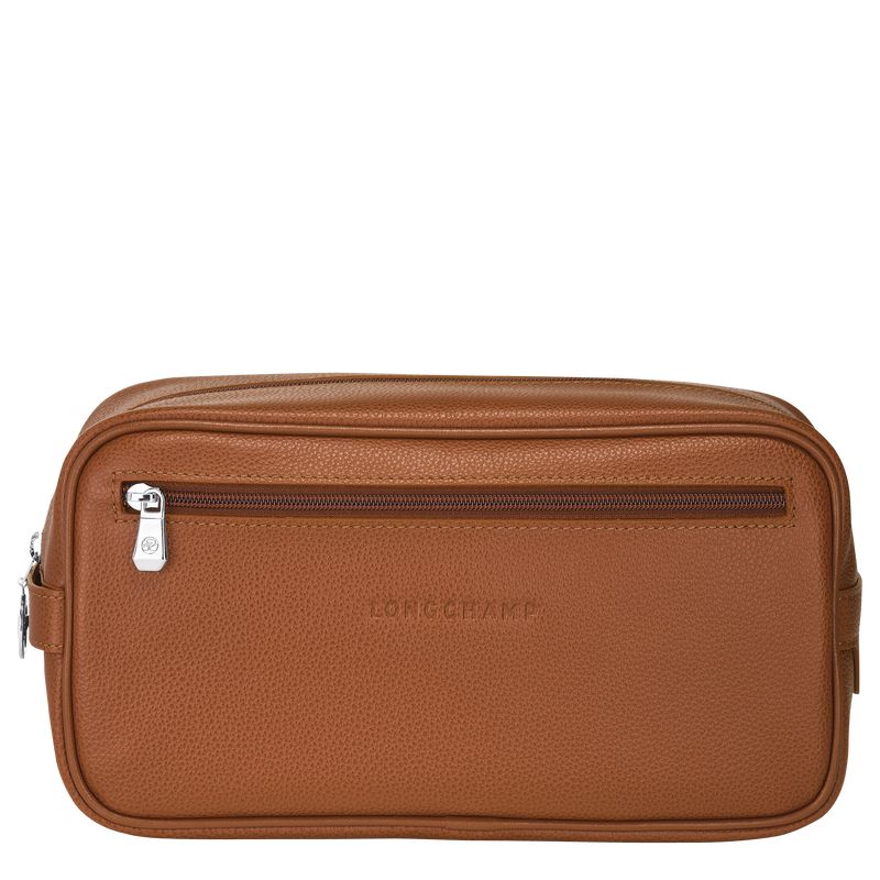 Brown Longchamp Le Foulonné Men Toiletry Bags | Ksa-608QXABYK