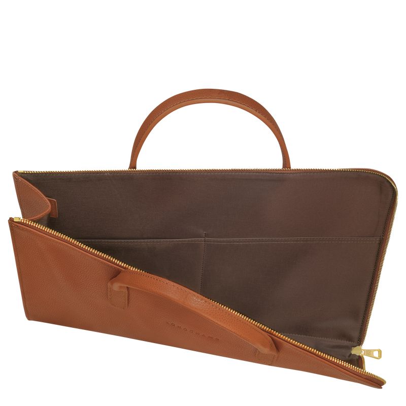 Brown Longchamp Le Foulonné S Men Briefcase | Ksa-503BRJPZW