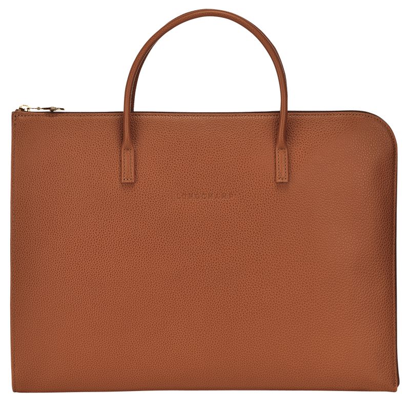 Brown Longchamp Le Foulonné S Men Briefcase | Ksa-503BRJPZW