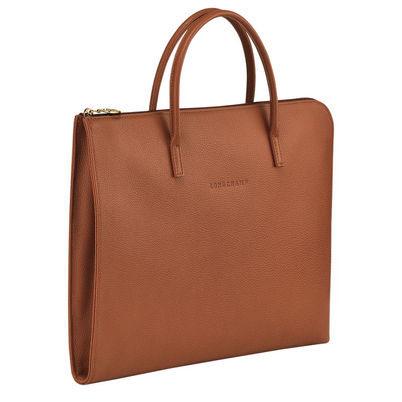 Brown Longchamp Le Foulonné S Women Briefcase | Ksa-015VTPFCH