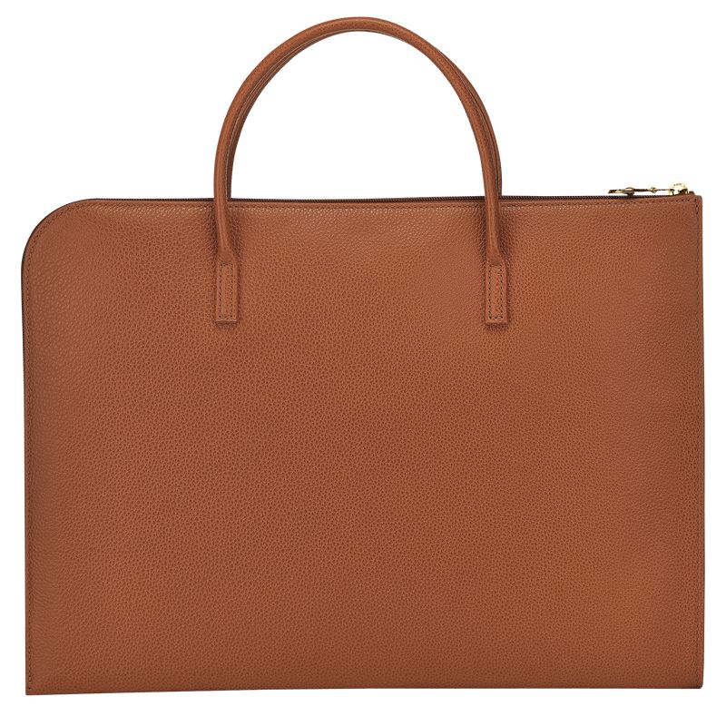 Brown Longchamp Le Foulonné S Women Briefcase | Ksa-015VTPFCH
