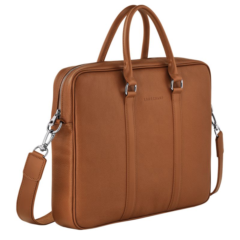 Brown Longchamp Le Foulonné S Women Briefcase | Ksa-216WPHVTO
