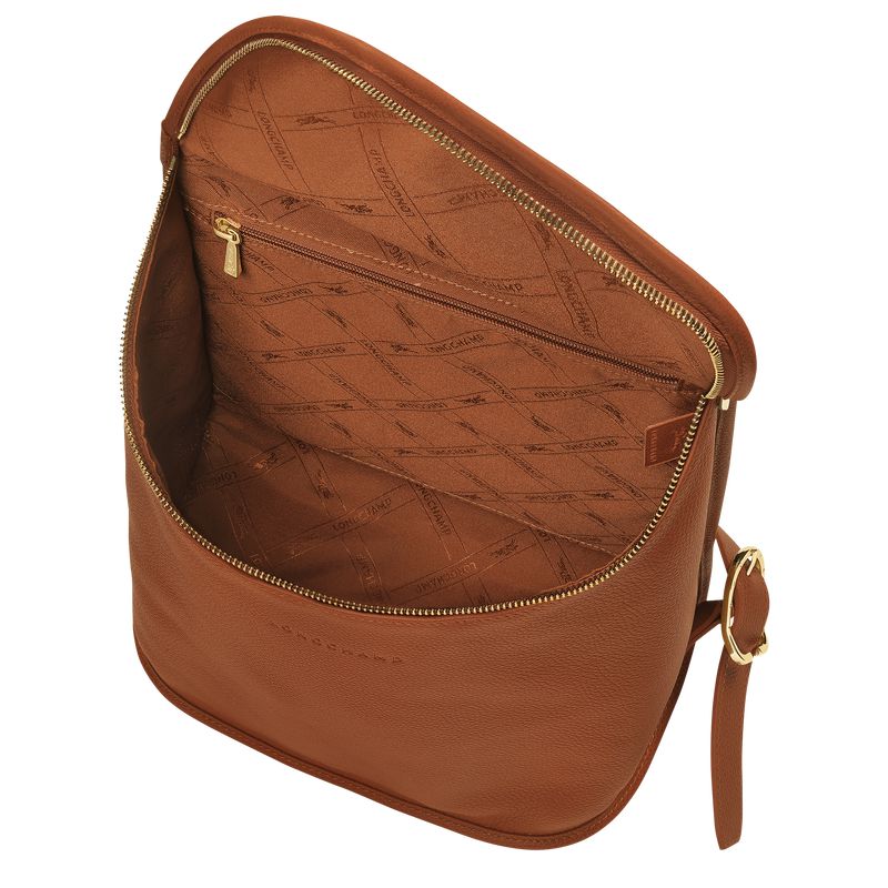 Brown Longchamp Le Foulonné Women Backpack | Ksa-104QKBLJY
