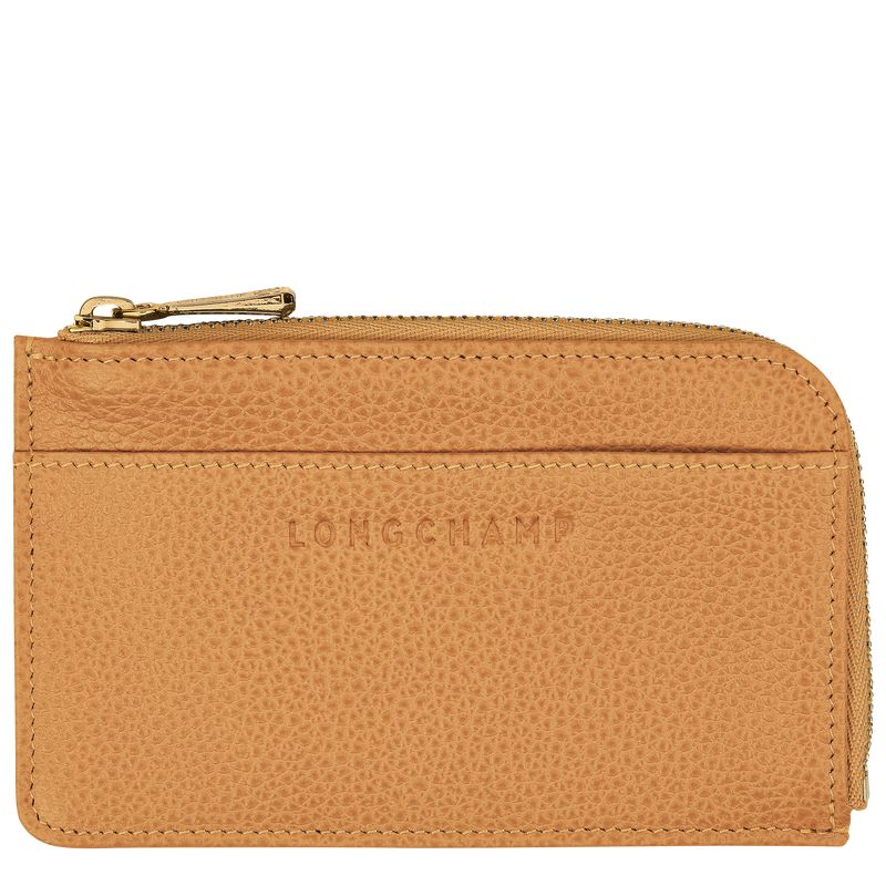 Brown Longchamp Le Foulonné Women Card Holder | Ksa-167ITRXLN