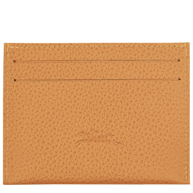 Brown Longchamp Le Foulonné Women Card Holder | Ksa-802YLOXMP