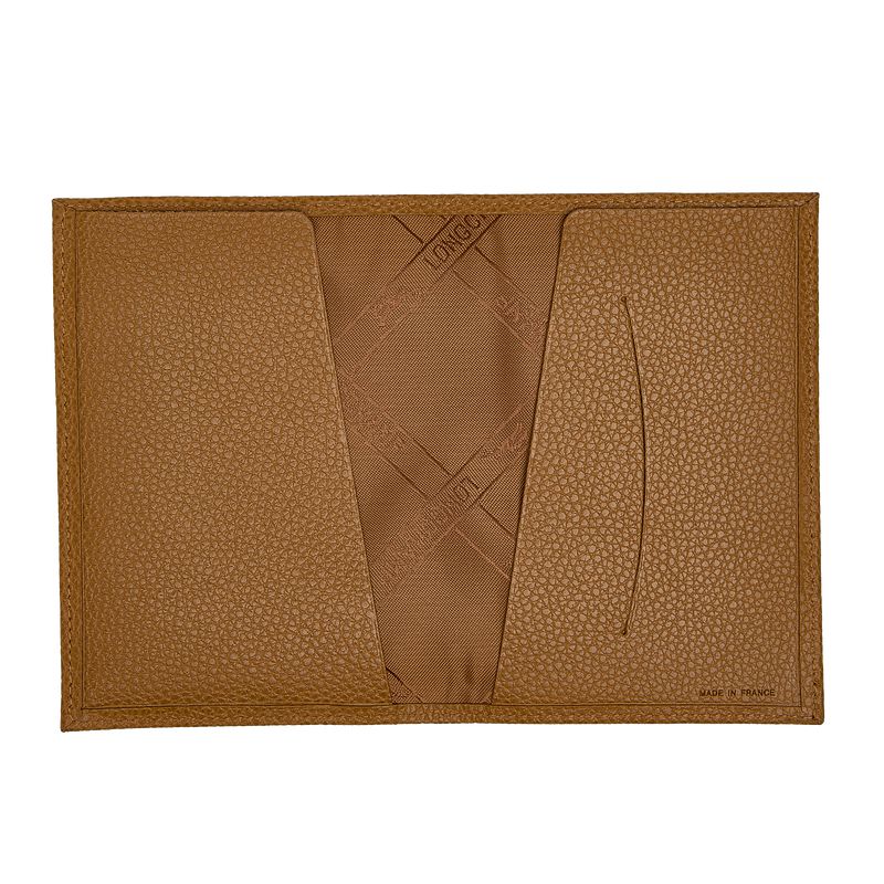 Brown Longchamp Le Foulonné Women Passport Holder | Ksa-568EIOTKF