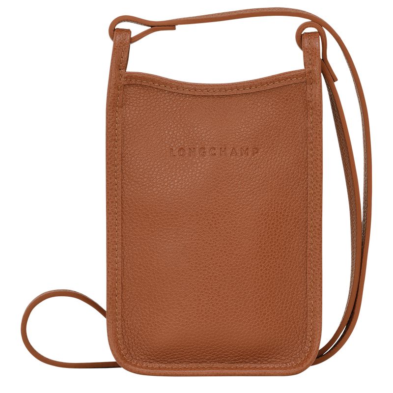 Brown Longchamp Le Foulonné Women Phone Case | Ksa-635KQFAGN