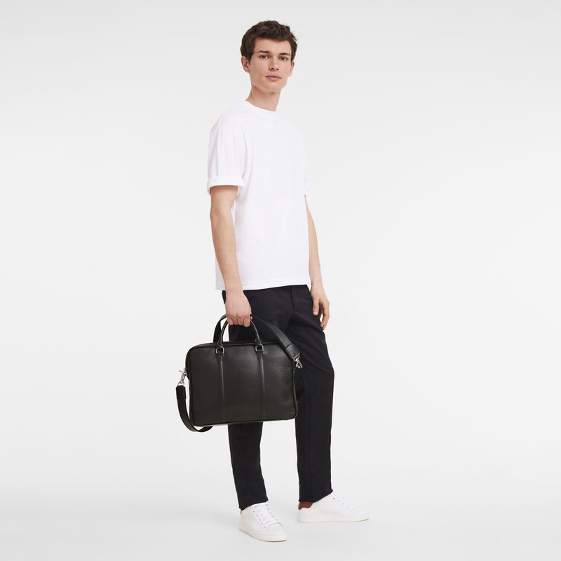 Brown Longchamp Le Foulonné Xs Men Briefcase | Ksa-201BGFRHN