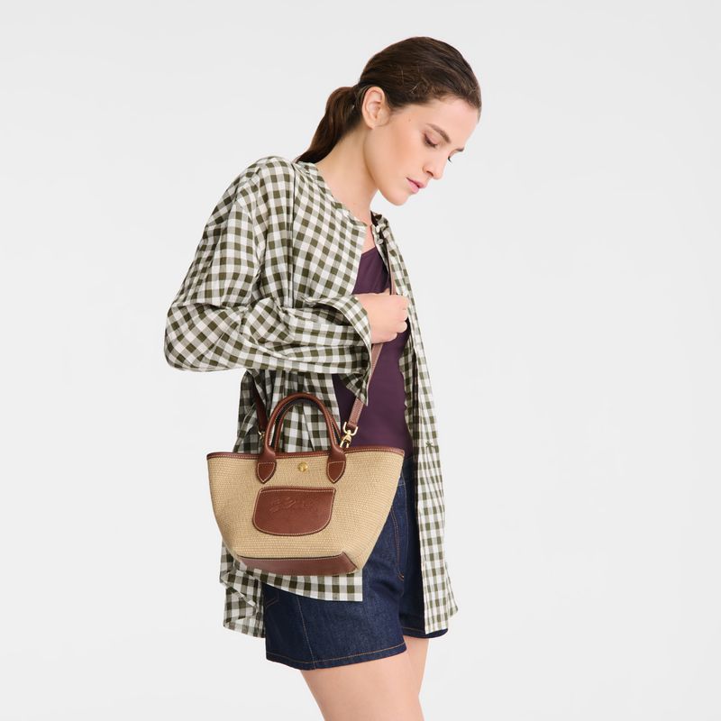 Brown Longchamp Le Pliage Collection Xs Basket Women Tote Bag | Ksa-469UTMCXV