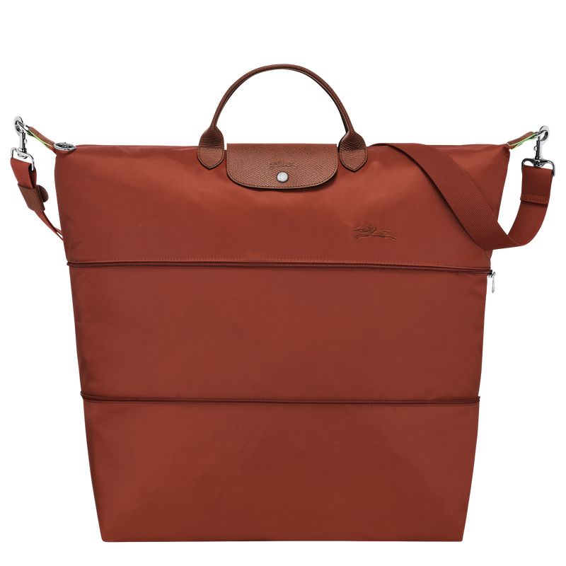 Brown Longchamp Le Pliage Green Expandable Women Travel Bag | Ksa-907EMYFTV