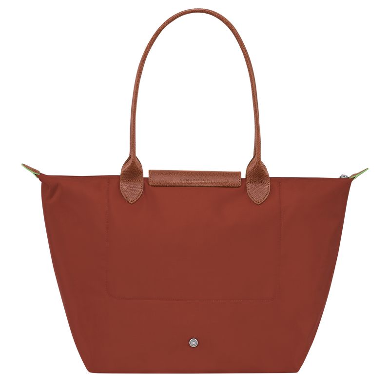 Brown Longchamp Le Pliage Green L Women Tote Bag | Ksa-743YFOVUW