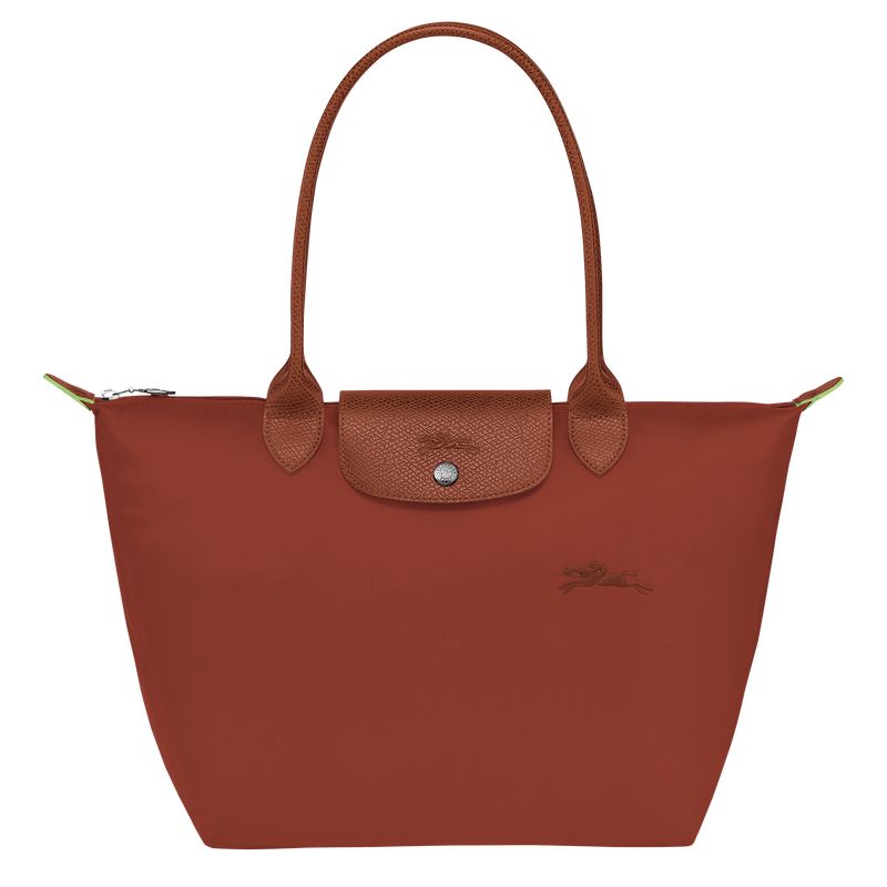 Brown Longchamp Le Pliage Green M Women Tote Bag | Ksa-017DZAIGF