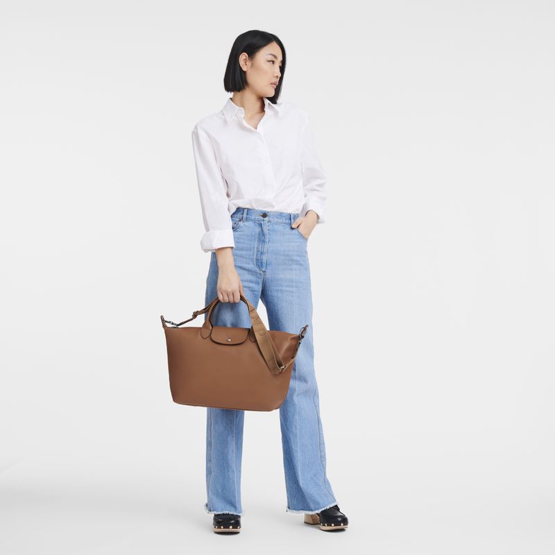 Brown Longchamp Le Pliage Xtra L Men Handbag | Ksa-219AVSUMW