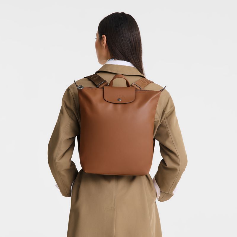 Brown Longchamp Le Pliage Xtra M Men Backpack | Ksa-245KHYLUF
