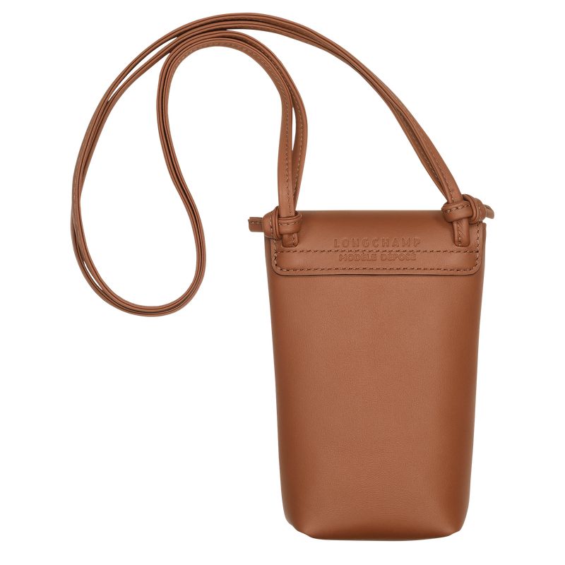 Brown Longchamp Le Pliage Xtra With Leather Lace Women Phone Case | Ksa-693ORLTAW